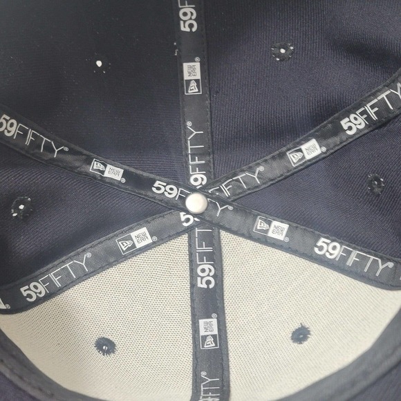 PITTSBURGH PIRATES New Era 59Fifty Jolly Roger Logo Fitted Hat Cap Size 8 2 Tone - Picture 10 of 12